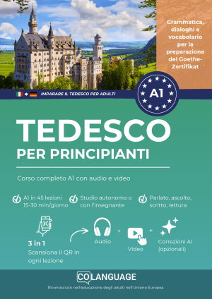 Tedesco A1 per adulti – strutturato secondo le linee guida del Goethe-Institut