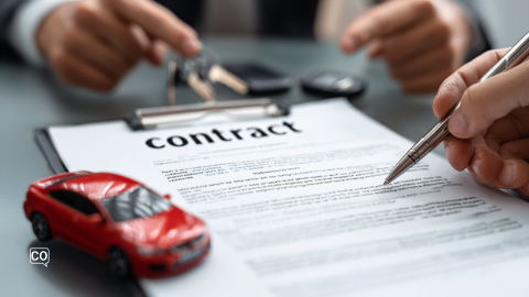 Dutch A2.5.1 Signing a contract with a car rental company
