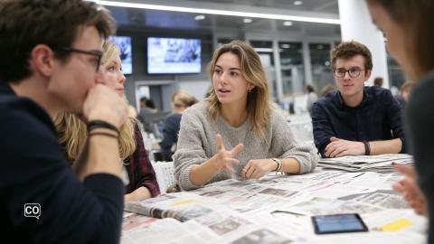 La revue de presse à l'ESJ Paris