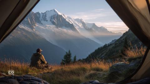 Le plus beau spot pour dormir face au Mont Blanc